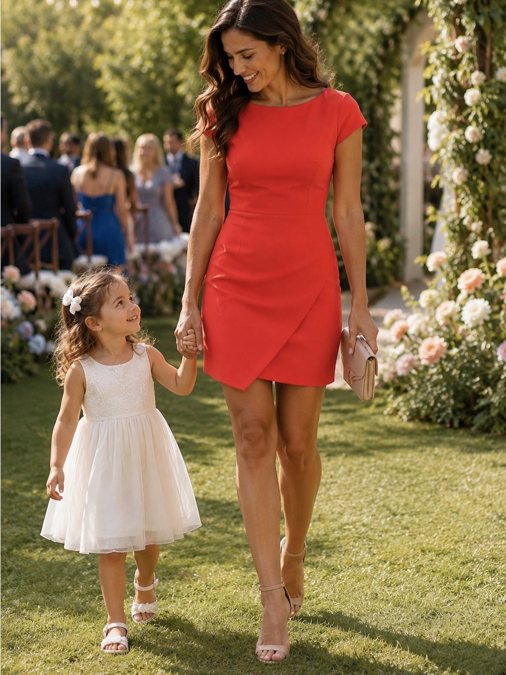 Zara Trafaluc gorgeous coral dress!